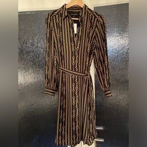 Banana Republic Chain Print Shirt Dress